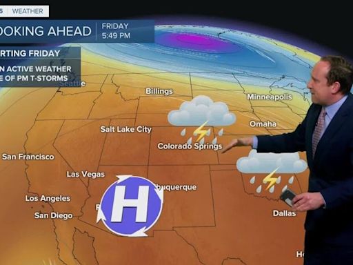 Colorado Springs weather: Summer warmth to kick off the work week