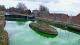 Residents confusion as Birmingham canal turns green