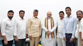 Andhra Pradesh CM Chandrababu Naidu, TDP MPs meet Amit Shah