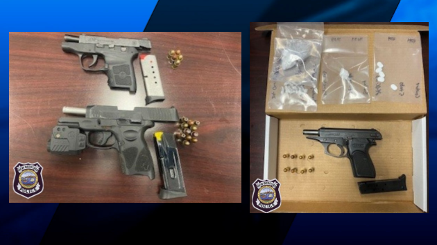 Guns, drugs seized in series of New Bedford arrests | ABC6