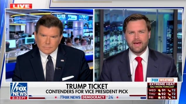 Fox Confronts J.D. Vance With His Harshest Anti-Trump Jabs