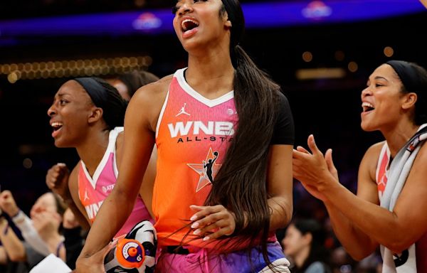 Angel Reese had a double-double during the WNBA All-Star Game because of course she did