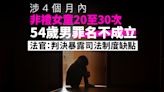 涉4個月內非禮女童20至30次 54歲男罪名不成立 官指判決暴露司法制度缺點