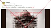 Image of 'Taj Mahal being built' is AI generated