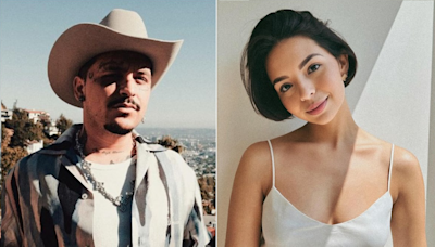 Christian Nodal y Ángela Aguilar disfrutan de su amor en París