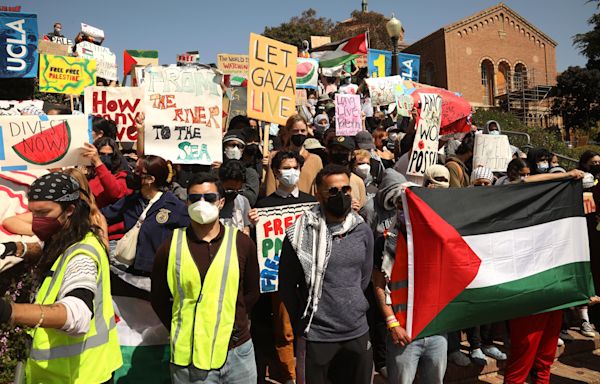 UCLA declares unlawful assembly, poised to clear pro-Palestinian camp