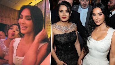 Salma Hayek hilariously photobombs Kim Kardashian’s NYFW selfie