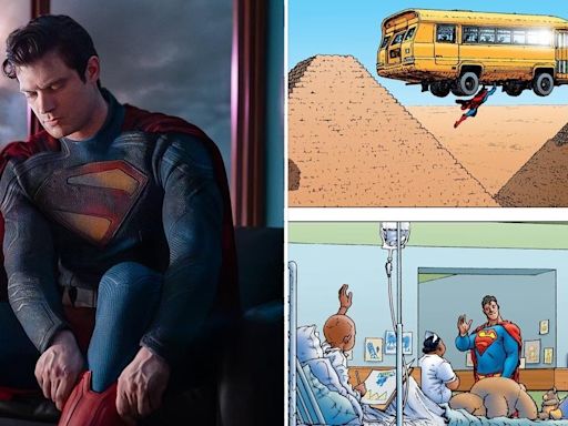 SUPERMAN Set Photo Recreates A Touching Moment From DC Comics' ALL-STAR SUPERMAN