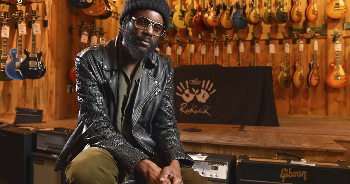 Gary Clark Jr. Guitar Center Rock Walk Induction