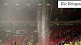 Watch: Manchester United look at new Old Trafford roof after rain gushes into Arsenal dressing room