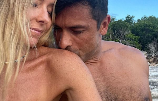 How Kelly Ripa and Mark Consuelos Celebrated 28th Anniversary After His Kiss Confession - E! Online