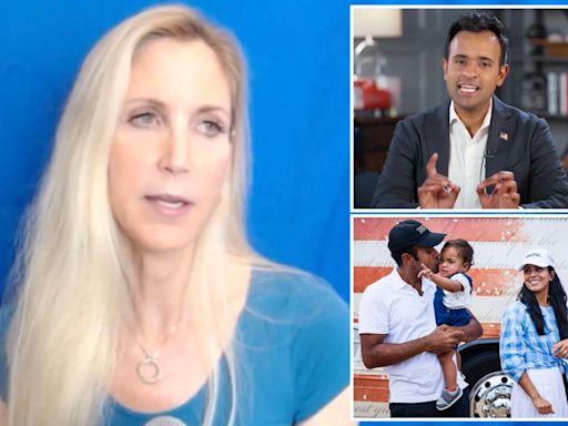 Ann Coulter says she didn’t vote for Vivek Ramaswamy ‘because you’re an Indian’