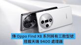 傳 Oppo Find X8 系列將有三款型號 搭載天璣 9400 處理器-ePrice.HK