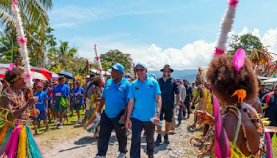 Australia and Papua New Guinea leaders trek toward WWII South Pacific battleground