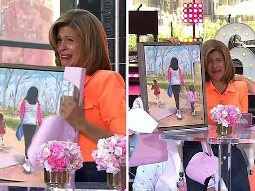 Hoda Kotb holds back tears while accepting surprise gift from Jenna Bush Hager on her 'Today' birthday celebration: "This is too much!"