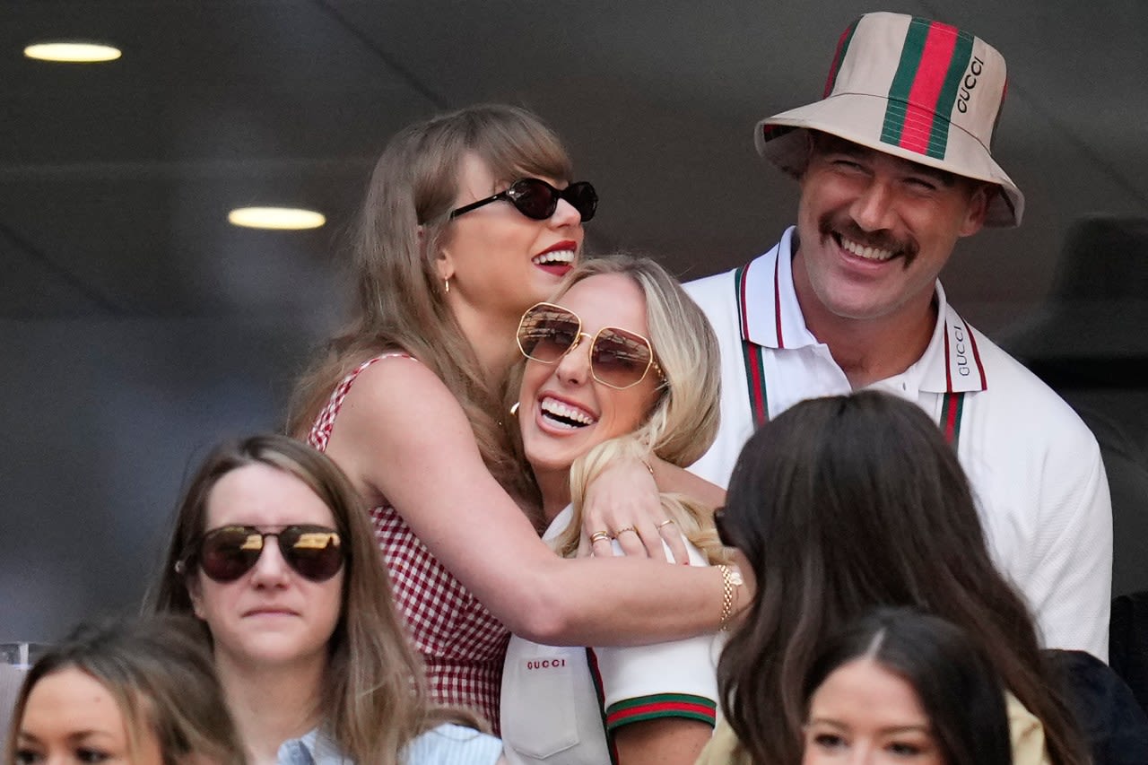 Taylor Swift and Travis Kelce attend the US Open men’s final