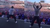 El alocado festejo de Harry Styles en el escenario de River por el triunfo de Argentina en el Mundial