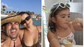 Marcelo Adnet e Patrícia Cardoso viajam com a filha para Aruba