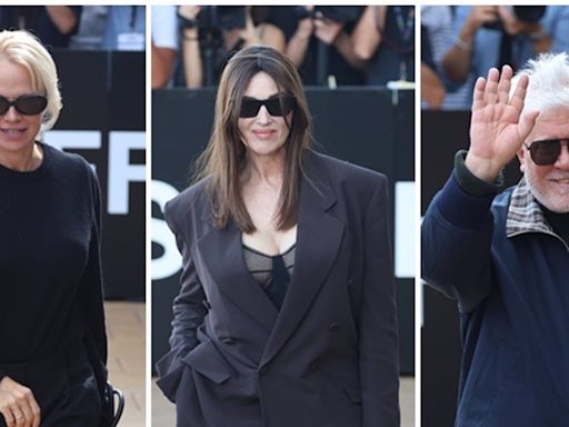 Monica Bellucci y Tim Burton, Pamela Anderson, o Pedro Almodóvar, continúa la lluvia de celebrities en San Sebastián