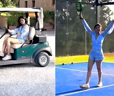 If Not Yoga, Pickleball And Cycling Surely Kept Shilpa Shetty Fit On Her Holiday