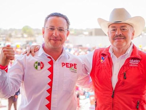 Ante 12 mil cierran Mario Vázquez y Pepe Yáñez campaña en Guachochi