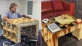 Viral Video Of Man Crafting Waffle-Shaped Table Leaves The Internet In Awe