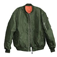 Originally designed for pilots Made of lightweight material Zipper-up front Usually has a ribbed collar, cuffs, and hem
