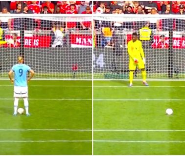 Andre Onana’s bizarre tactics for Erling Haaland’s penalty in shootout backfired badly