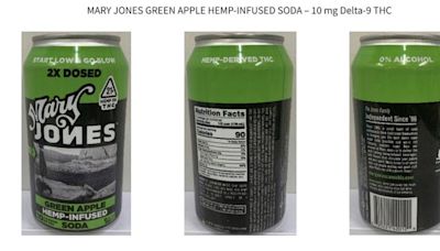 California Department of Public Health Warns Consumers Not to Drink Illegal Mary Jones Hemp-Infused Sodas - Sodas Are...