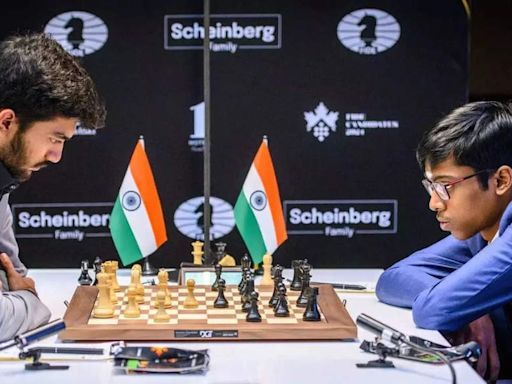 R Praggnanandhaa misses out on joint leader spot after draw against D Gukesh at Superbet Classic chess tournament | Chess News - Times of India