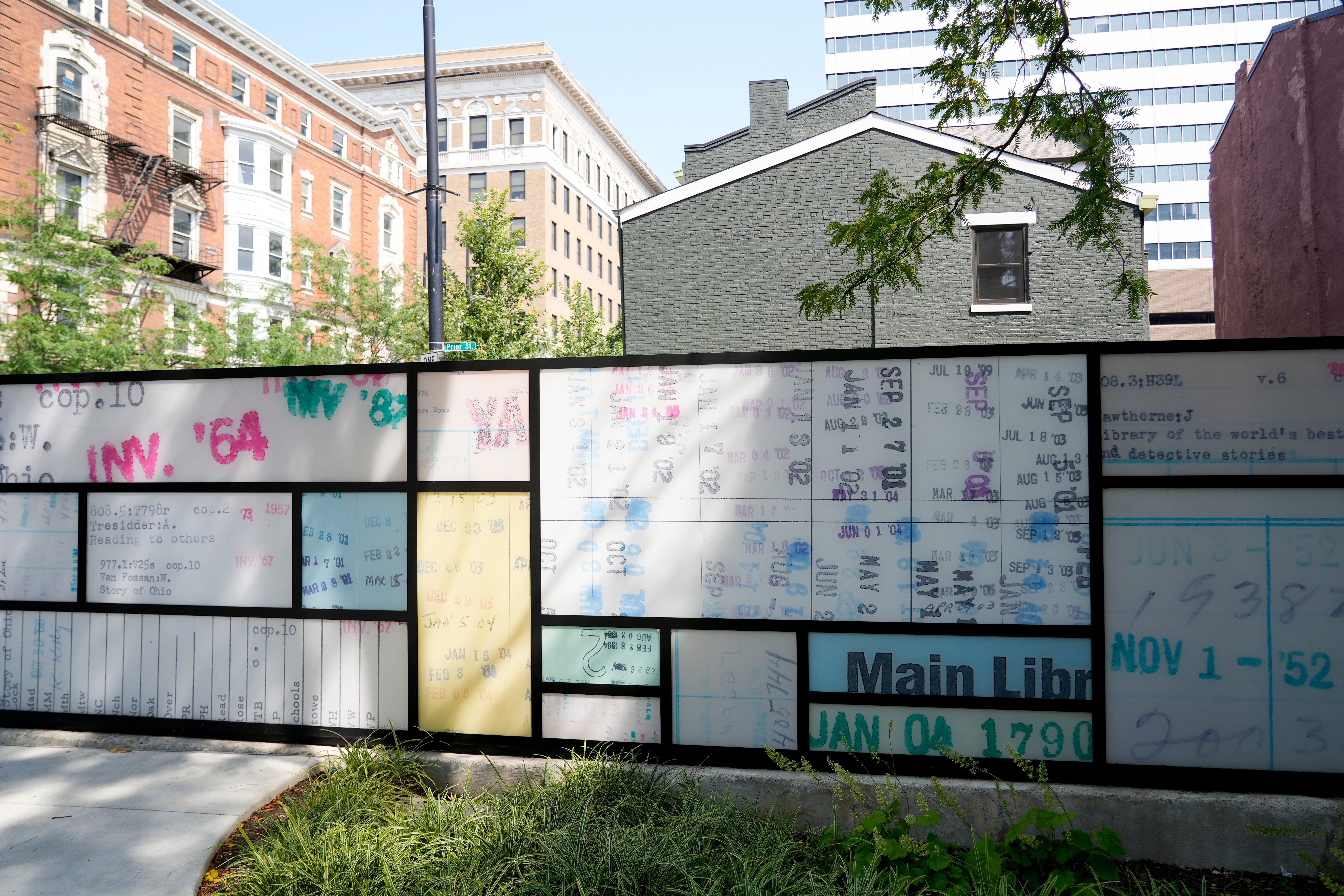 Cincinnati Public Library's new art wall has 17 memorable dates in it. See what they are