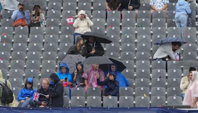 La lluvia aparece con fuerza antes de la ceremonia inaugural de París 2024