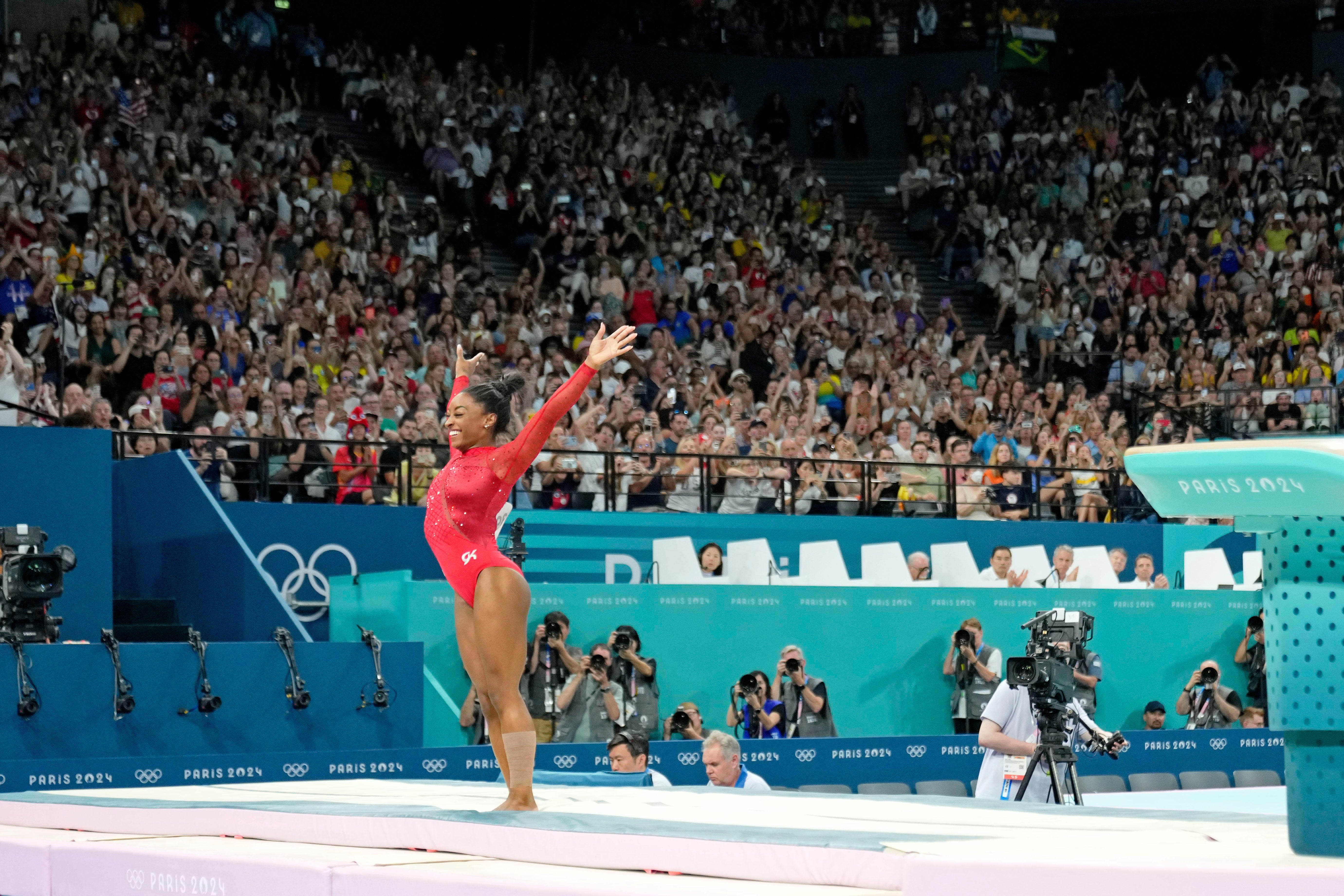 Olympic gymnastics highlights: Simone Biles wins gold in vault final at Paris Olympics
