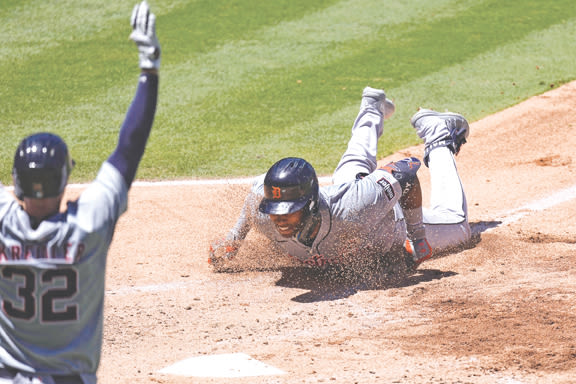 Detroit Tigers hang on for 7-6 win over Los Angeles Angels after powering to early lead