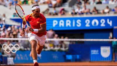 Rafael Nadal wins in Olympic singles and will play rival Novak Djokovic on Monday