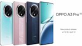 OPPO A3 Pro 全新中階手機登場！配備 6,400 萬像素主鏡頭、IP69 防塵防水機身