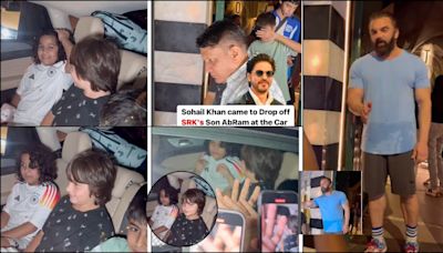 'Bacche log hai leave them': Sohail Khan requests paps to not flash camera lights on AbRam, Yohan, Amrita Rao's son as they exit party