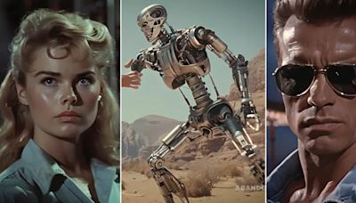 Así se vería una película de Terminator en los años 50, todo hecho con inteligencia artificial