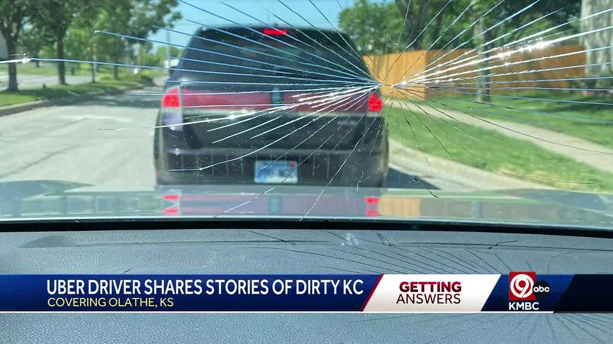 Dirty Kansas City: Uber driver has replaced four windshields in three years from trash, debris on highways