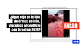 Color rojo de la isla Ormuz en Irán no tiene relación con el conflicto entre ese país e Israel