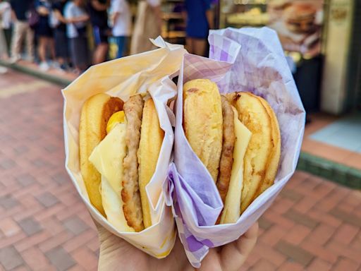 荃灣泰興餅店熱香餅漢堡掀熱潮 $15吃到日本 McGriddles 味道