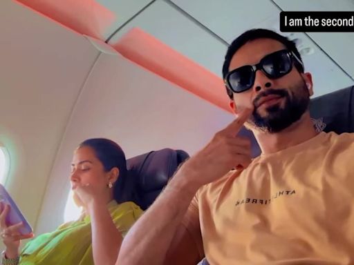 Shahid Kapoor calls himself 'second husband' in playful in-flight video with Mira, here is why