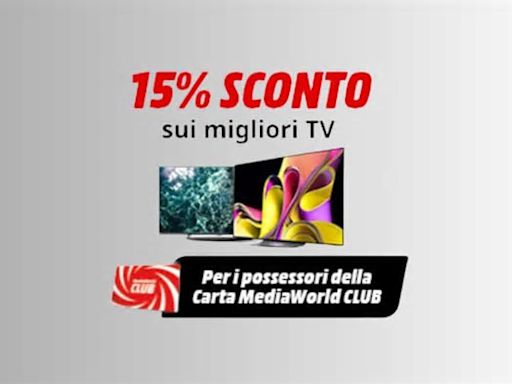 Weekend di sconti sulle Smart TV da MediaWorld: 15% di sconto extra