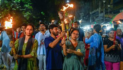 Kolkata rape-murder case: Bengal doctors hold torch rally ahead of key SC hearing today