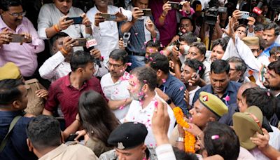 Rahul Gandhi Appears Before MP-MLA Court In UP For Defamation Case Hearing