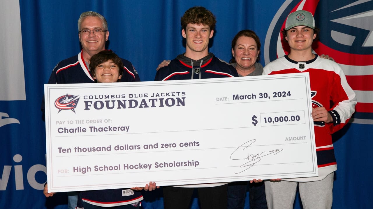 High School Hockey scholarship recipient gave back to community | Columbus Blue Jackets
