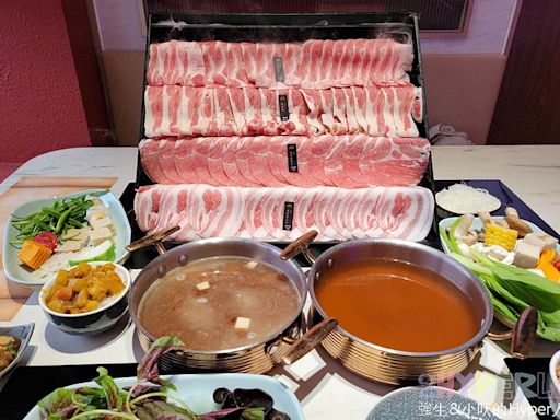 肉肉瀑布來了！彰化員林新開幕火鍋店，高CP值套餐+超豐盛自助吧好值得來吃到飽～