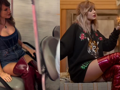 Swifties Are Convinced Taylor Swift's Thigh-High Red Boots are a 'Reputation' Easter Egg