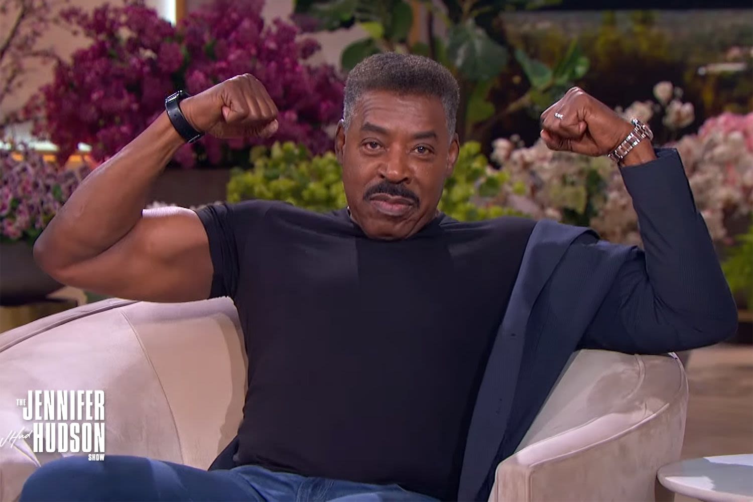 Jennifer Hudson Calls for Ernie Hudson to Be 'Sexiest Man Alive' as He Flexes His Arms on Her Show