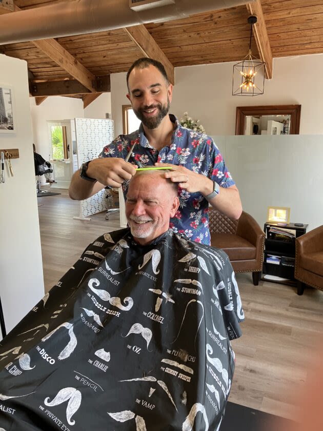 Island barbershop open for business post-storm